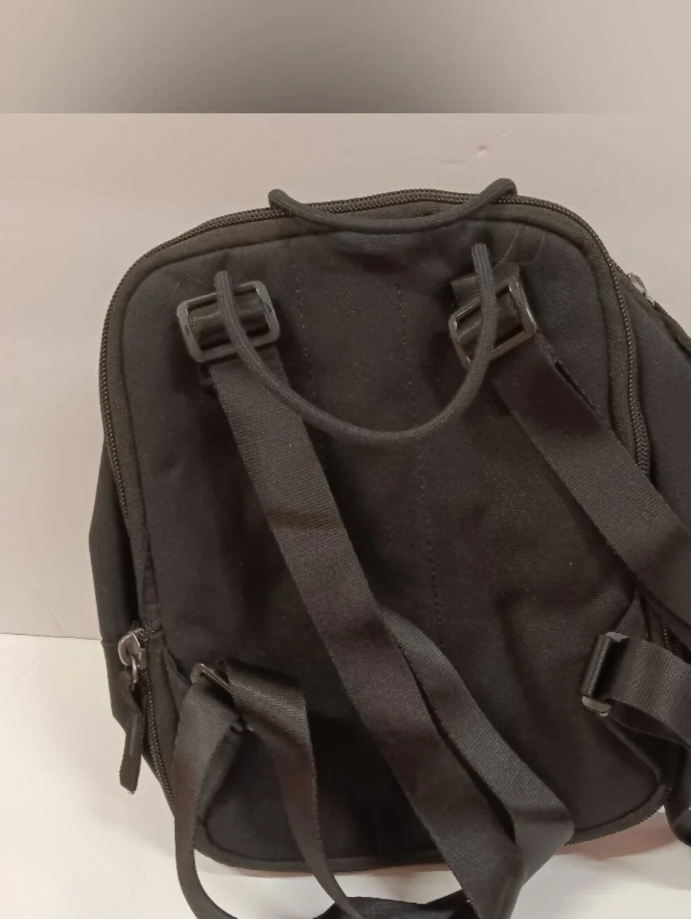 NWT Nike Mini Backpack Black & Tan Canvas